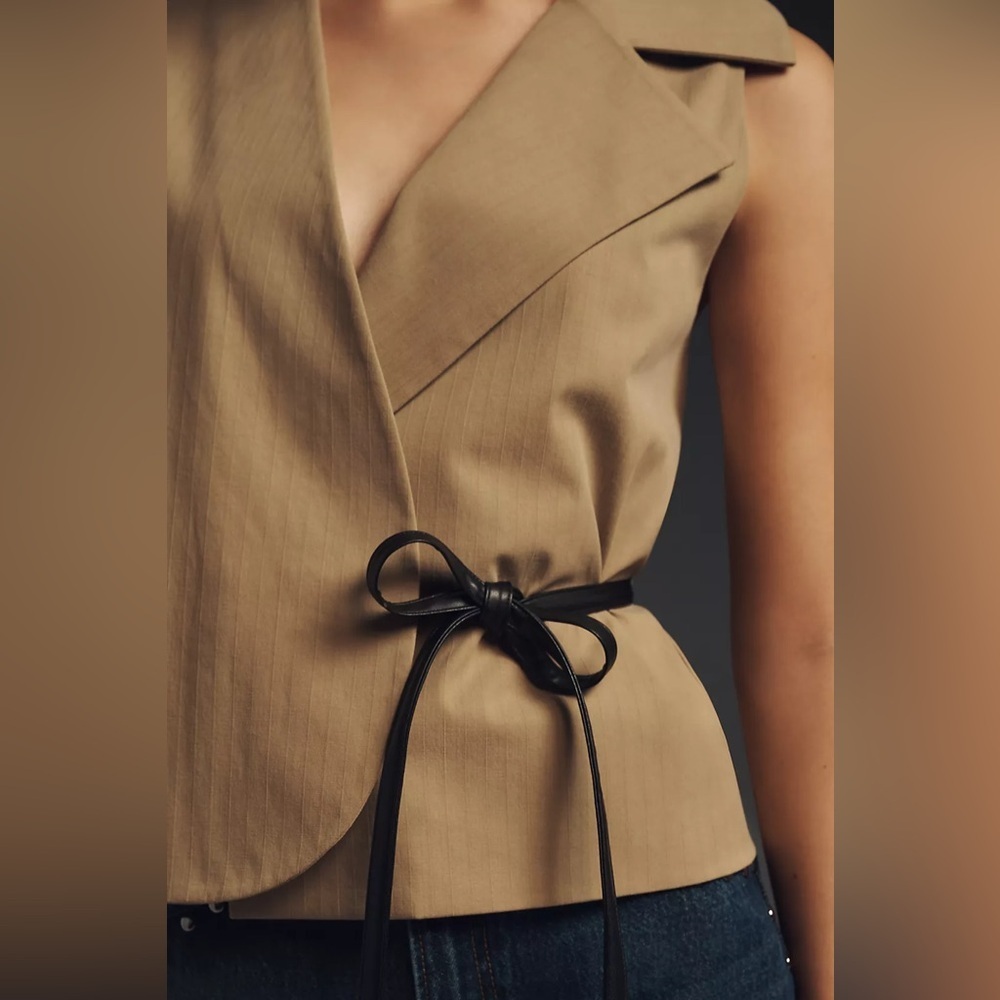 NWT Size XL - Mare Mare Sleeveless Tie Wrap Blouse (NWT US$ 138) - Picture 5 of 8